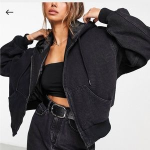 ASOS design- denim bomber jacket